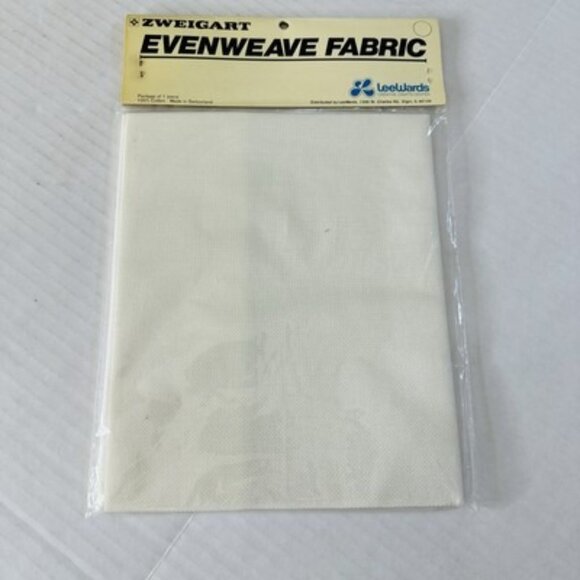 VTG NEW Zweigart Evenweave Fabric 1 Pce 18”x18” Cotton Cross Stitch Rose Pattern - Picture 4 of 6
